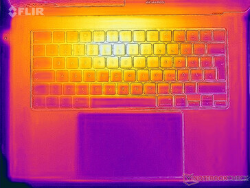 Oberflächentemperaturen Stresstest (Oberseite)