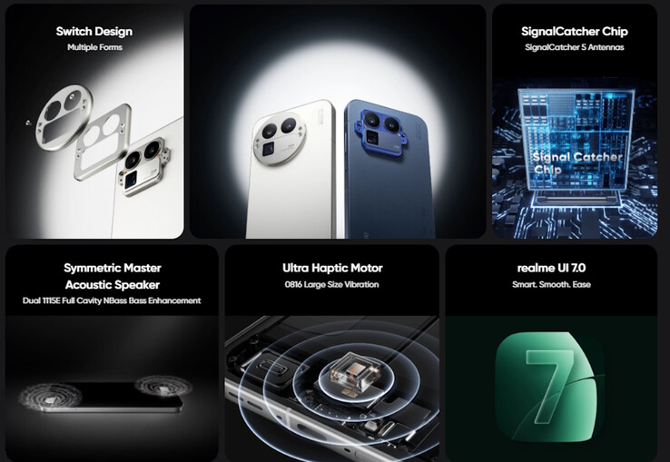 Der Kamera-Ring lässt sich wechseln (Bildquelle: Realme)