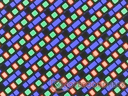Scharfe Subpixel auf einer glänzenden Oberfläche sorgen für ein äußerst klares Bild