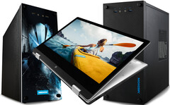 Aldi: Convertible Akoya E3222 sowie Desktop-PCs E32014 und P63013 ab 27. März.