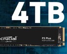 Amazon hat die Crucial P3 (Plus) 4TB SSD günstig im Angebot (Bild: Crucial)