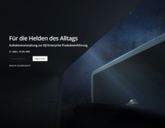 DJI kündigt mit einer Teaser-Webseite den Launch eines neuen Produktes an. (Bild: DJI)