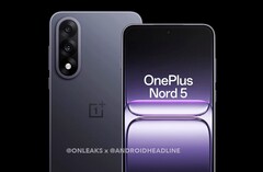 Das OnePlus Nord 5 erhält ein brandneues Design mit pillenförmigem Kameramodul. (Bildquelle: @OnLeaks / Android Headlines)