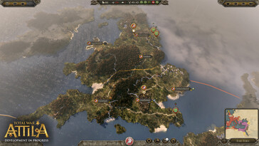 Die Map in Total War Attila