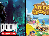 Spielecharts: Animal Crossing New Horizons und Doom Eternal.