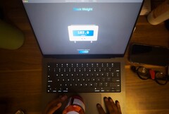 Das Trackpad des MacBook Pro kann das Gewicht von kleinen Objekten wiegen. (Bildquelle: Krish Shah)