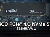 150 Euro für das 2TB-Modell sind der aktuell günstigste Preis für die T500 SSD (Bild: Crucial)