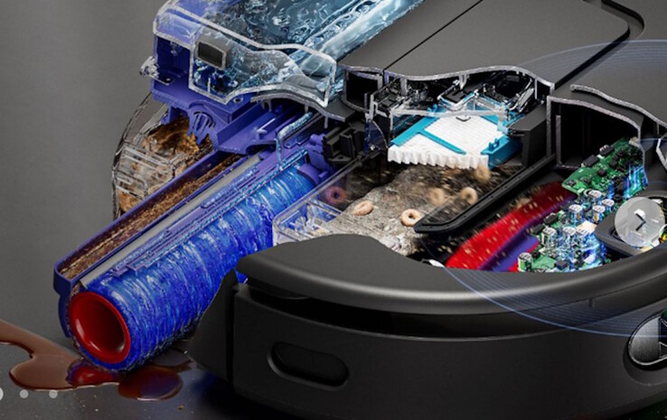 Die Wischrolle wird ständig abgezogen (Bildquelle: Dyson)