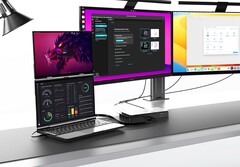 GPD packt gleich zwei 13,3 Zoll AMOLED-Displays in ein kompaktes Notebook. (Bild: GPD)