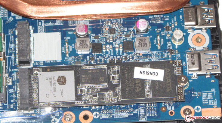 Zwei NVMes-SSD können verbaut werden.