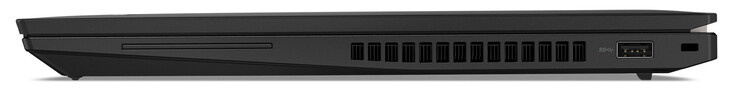 Rechte Seite: SmartCard-Leser, USB 3.2 Gen 1 (USB-A), Steckplatz für ein Kabelschloss