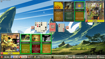 Im Bild: Ein Gameplay-Screenshot aus Poker Quest: Swords and Spades.