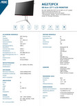 Specs AOC Agon AG272FCX