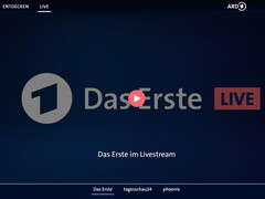 Dunkler ARD Livestream