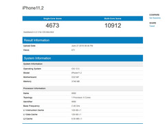 Unbekanntes iPhone mit iOS 12 und 4 GB RAM taucht im Benchmark auf