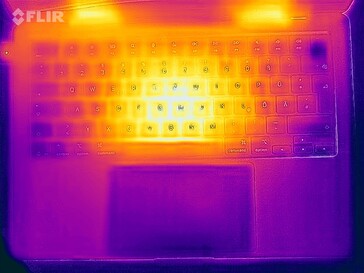 Oberflächentemperaturen Stresstest (Oberseite)