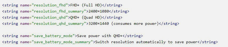 Der Code von MIUI 12 deutet darauf hin, dass der Nutzer die Auflösung ändern kann, um den Akku zu schonen. (Bild: XDA-Developers)