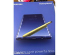 Samsung Galaxy Note 9: Werbeposter zeigt blaues Note mit gelbem Stift