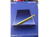 Samsung Galaxy Note 9: Werbeposter zeigt blaues Note mit gelbem Stift