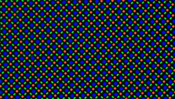 Subpixelstruktur des faltbaren Panels