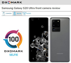 Samsung Galaxy S20 Ultra: Selfiecam auf Platz 2 im Dxomark Kameratest.