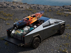 So glänzend bleibt der Cybertruck scheinbar nicht sehr lange. (Quelle: Tesla)