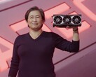 Dr. Lisa Su präsentiert eine AMD Radeon RX 6000 