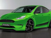 Die Front des getunten Tesla Model Y bekommt deutlich aggressiveres Design (Bild: Irmscher)