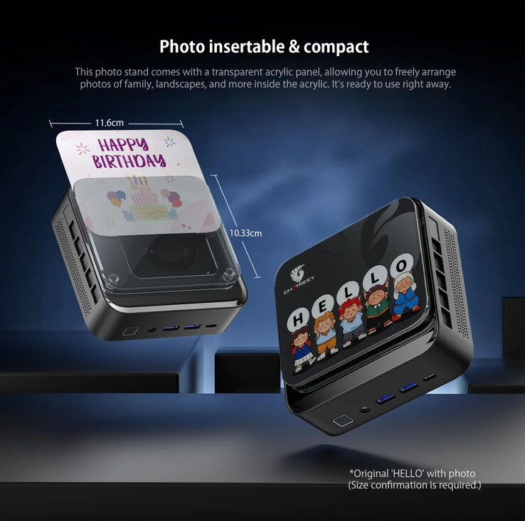 Der Mini-PC ist auch ein Bilderrahmen (Bildquelle: Chatreey)