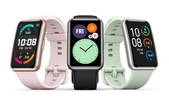 Die Huawei Watch Fit bietet ein längliches Display und einige interessante Zifferblätter, die speziell darauf angepasst wurden. (Bild: Huawei)