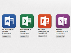 In Apples App Store gesichtet: Office gibt es nun für das iPad (Bild: Eigenes)