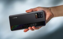 Das Realme 8 4G bietet eine schicke Rückseite mit zwei Farbtönen. (Bild: Realme)