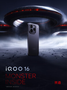 iQOO 16 in Dunkelgrau