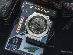 Ein Bild des Casio G-Shock GM-2100 x Mandalorian Modells.