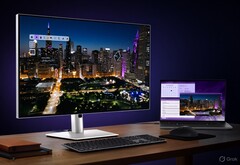 Der Monitor Dell UltraSharp U3226QER verfügt über ein 31,5 Zoll großes IPS-Black-Display