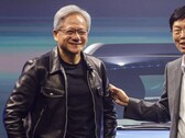 Jensen Huang mit seiner Tom-Ford-Lederjacke in Taipeh