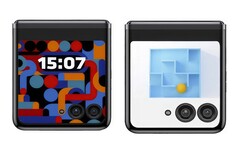 Das Motorola Razr der nächsten Generation erlaubt Nutzern, den Look des Zweitdisplays vielseitig anzupassen. (Bild: Evan Blass)