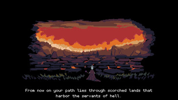  Necroking setzt auf eine düstere Fantasywelt im Pixel-Look. (Im Bild: Ein Screenshot von Necroking)