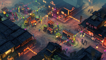 Eine Stadt in Shadow Tactics: Blades of the Shogun