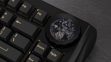 WS Nama kabellose mechanische Tastatur Noir Eclipse Tourbillion Uhrwerk. (Bildquelle: Wuque Studio)