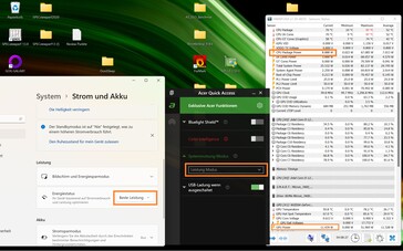 Insgesamt 20 W werden aufgeteilt @Akkubetrieb