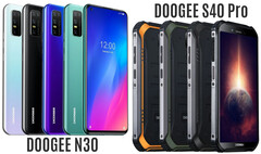 Doogee S40 Pro und N30: Günstige Smartphones mit und ohne IP68-Schutz.