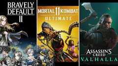 Spielecharts: Bravely Default II, Assassin&#039;s Creed Valhalla und Mortal Kombat 11 Ultimate sehr stark