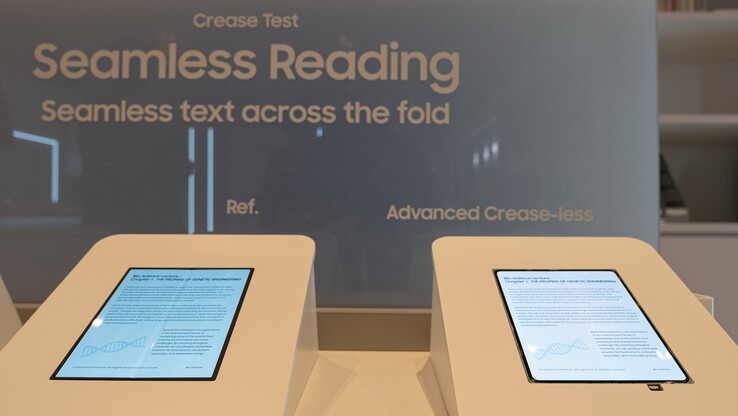 Der Unterschied macht sicher: 2026 werden die ersten faltenfreien Foldable-Displays erwartet, wie die CES andeutet. (Bildquelle: Sammobile)