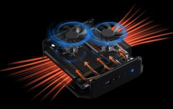 Die Kühleinheit des Minisforum Neptune Series HX99G (Quelle: Minisforum)