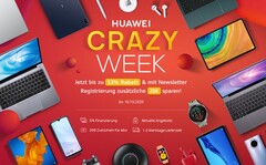 Diese Woche ist Huawei Crazy Week: 68 Produkte von Huawei sind diese Woche um bis zu 53 Prozent günstiger zu haben.