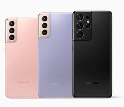 Größenvergleich: Galaxy S21 (6,2 Zoll), Galaxy S21+ (6,7 Zoll) und Galaxy S21 Ultra (6,8 Zoll)