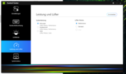 Control Center: Leistung und Lüfter