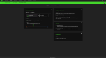 Ist Optimus aktiv, ist die Bildwiederholrate auf 60 Hz eingeschränkt
