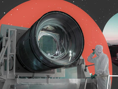 So hoch wie ein Mensch, so schwer wie ein Geländewagen: LSST-Kamera in Palo Alto. (Bild: Greg Stewart/SLAC)